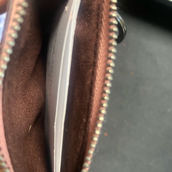 Coach Mini Skinny Id Case Rose Gold Key Chain Wallet Compact Coin Purse NWT - Picture 4 of 4